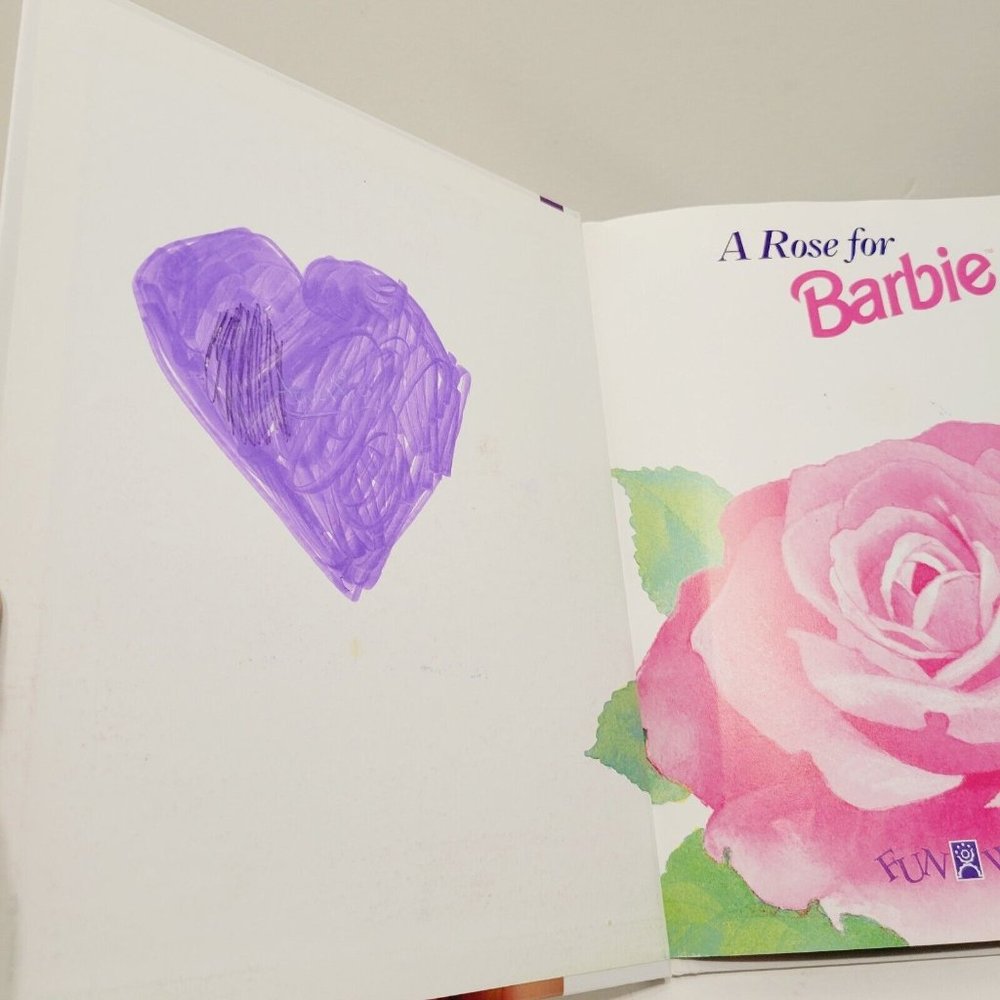 Vtg 1996 A Rose for Barbie Book Hardcover - Picture 2 of 4